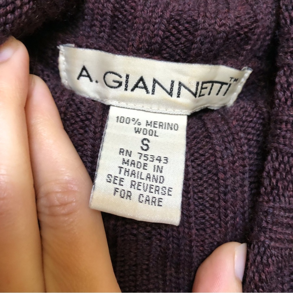 A. Giannetti Merino Wool Knit Turtleneck - Picture 8 of 11